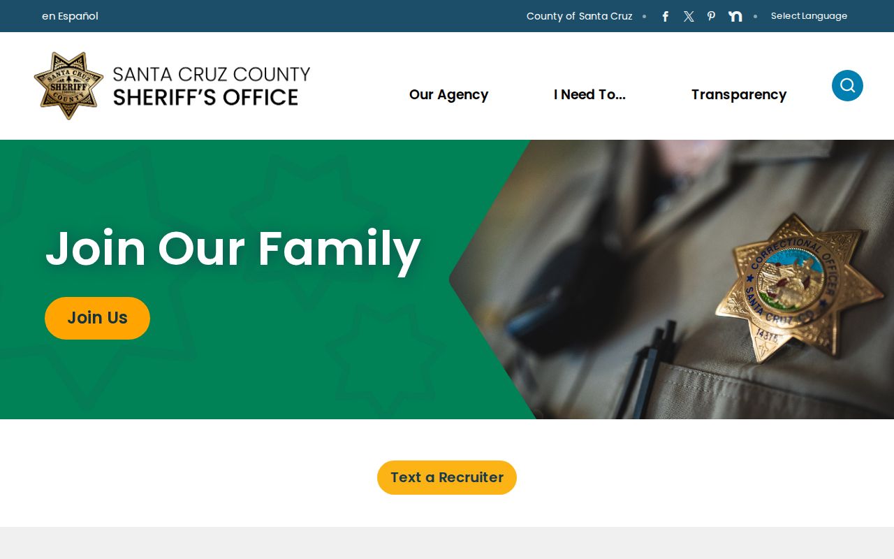 Santa Cruz County neighbors Sheriff corrections access