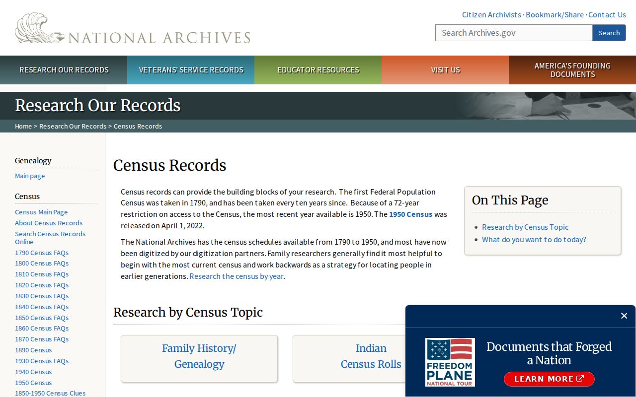 Santa Cruz County previous residents federal census research