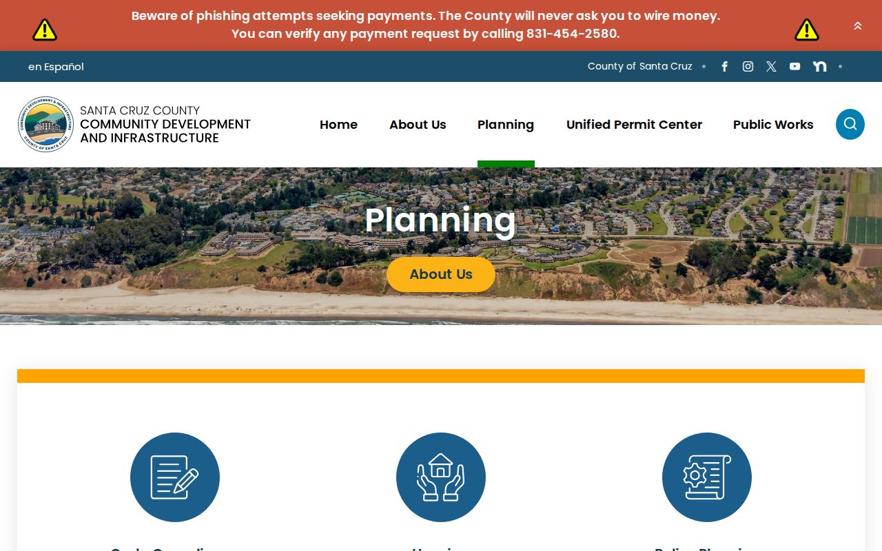Santa Cruz County ZIP code directory planning and address jurisdiction