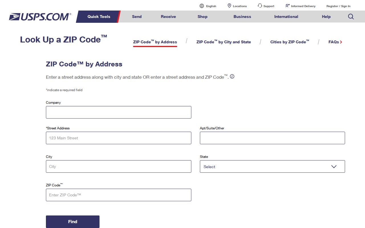 Santa Cruz County ZIP code directory USPS address lookup